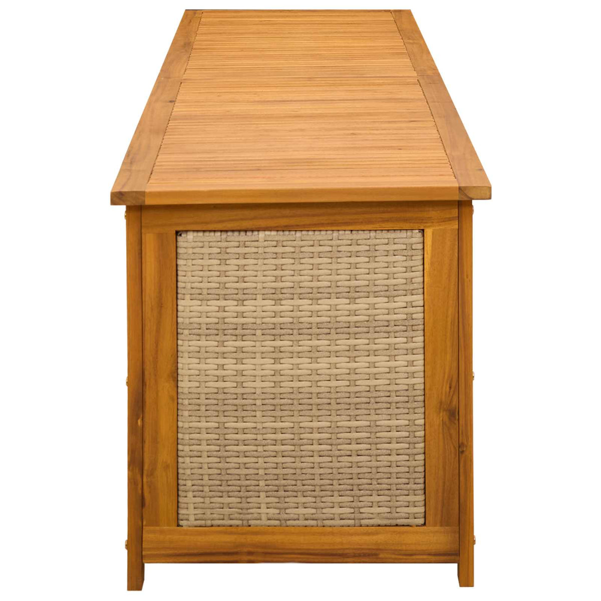 Gartenlagerboxen aus Akazienholz – verschiedene Größen und Farben – Beige · 200 cm – Ansicht 5