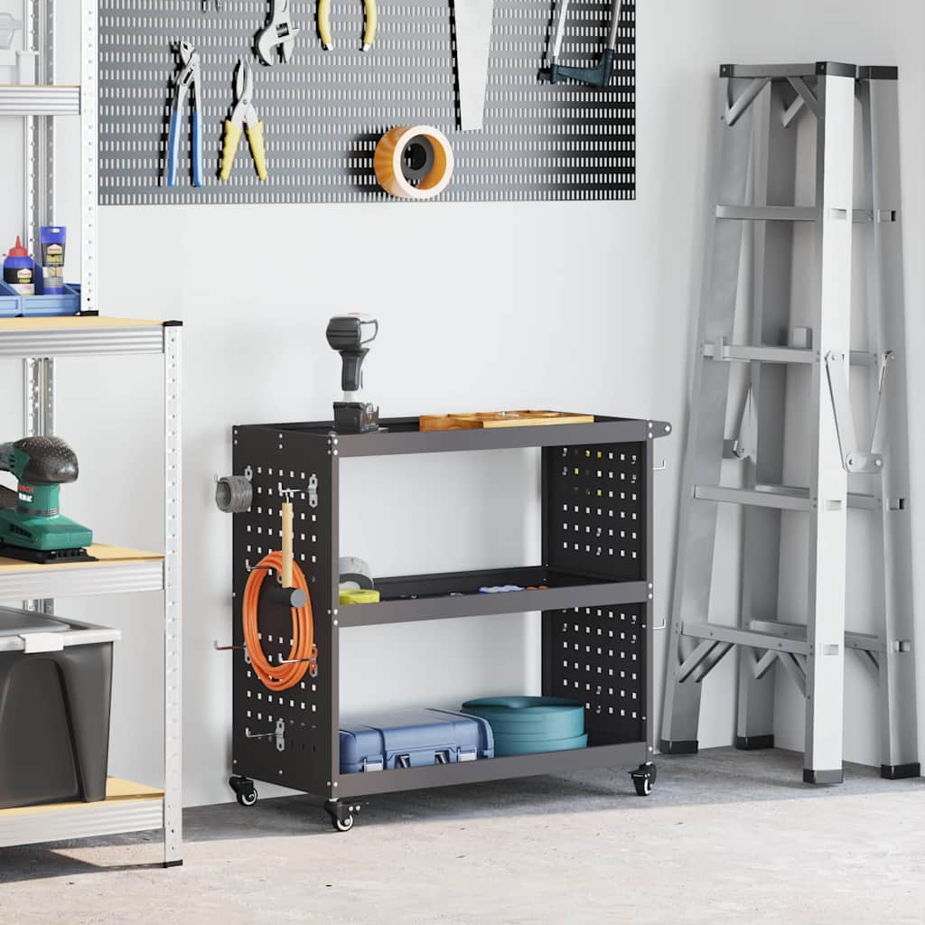 Werkzeugwagen mit 3 Ablagen – 75 × 35 × 73 cm