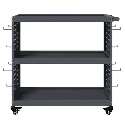 Werkzeugwagen Anthrazit 75 x 35 x 73 cm Kaltgewalzter Stahl