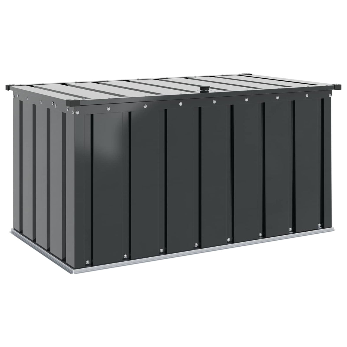 Gartenlagerbox Schwarz 101 x 56,5 x 50 cm Stahl