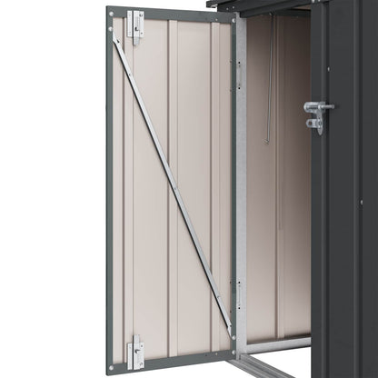 Gartenlagerbox Schwarz 101,5 x 57 x 100,5 cm Stahl