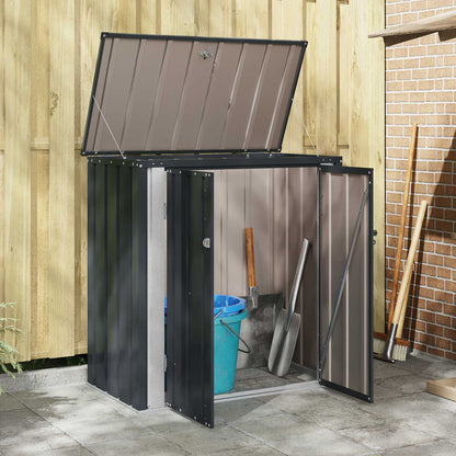 Gartenlagerbox Schwarz 101,5 x 57 x 100,5 cm Stahl
