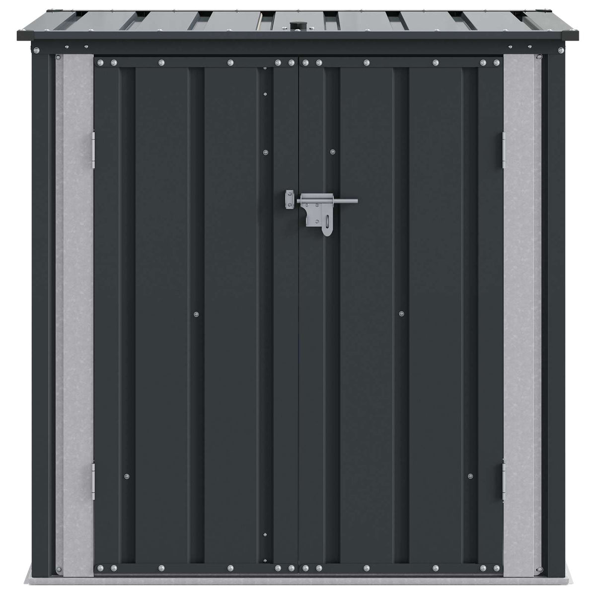 Gartenlagerbox Schwarz 101,5 x 57 x 100,5 cm Stahl