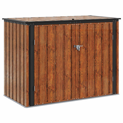 Gartenlagerbox Braun 151,5 x 82 x 110,5 cm Stahl