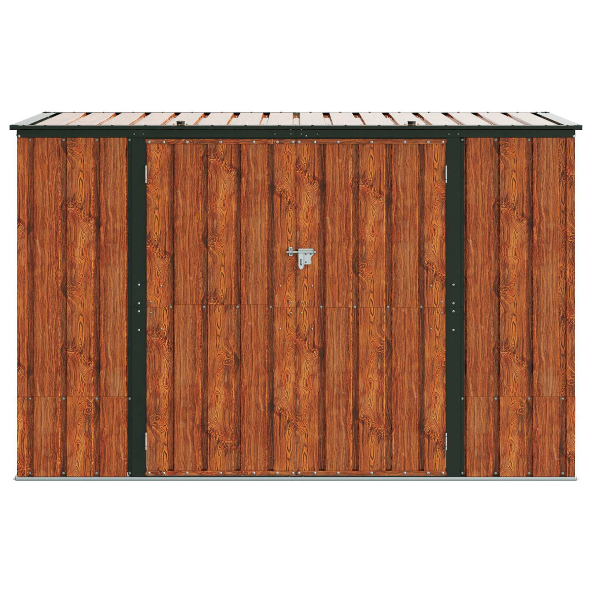 Gartenlagerbox Braun 214 x 82 x 132 cm Stahl