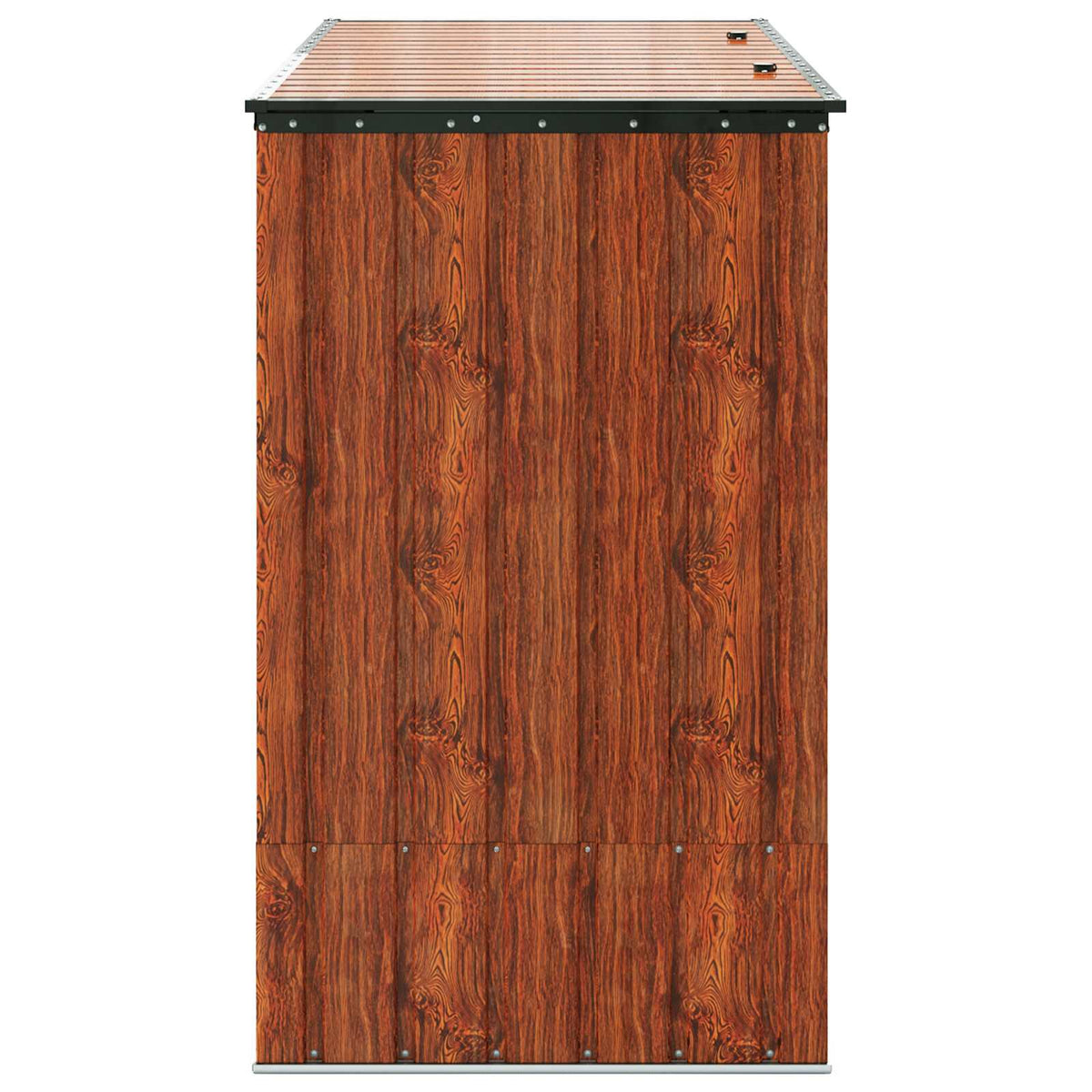 Gartenlagerbox Braun 214 x 82 x 132 cm Stahl