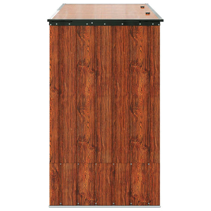 Gartenlagerbox Braun 214 x 82 x 132 cm Stahl