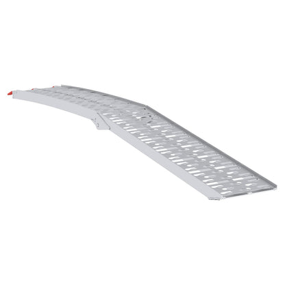 Zusammenklappbare Motorradrampe 340 kg pro Rampe 2 Stk. Silber