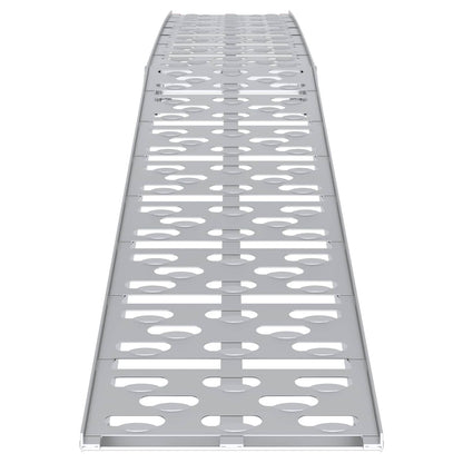 Zusammenklappbare Motorradrampe 340 kg pro Rampe 2 Stk. Silber