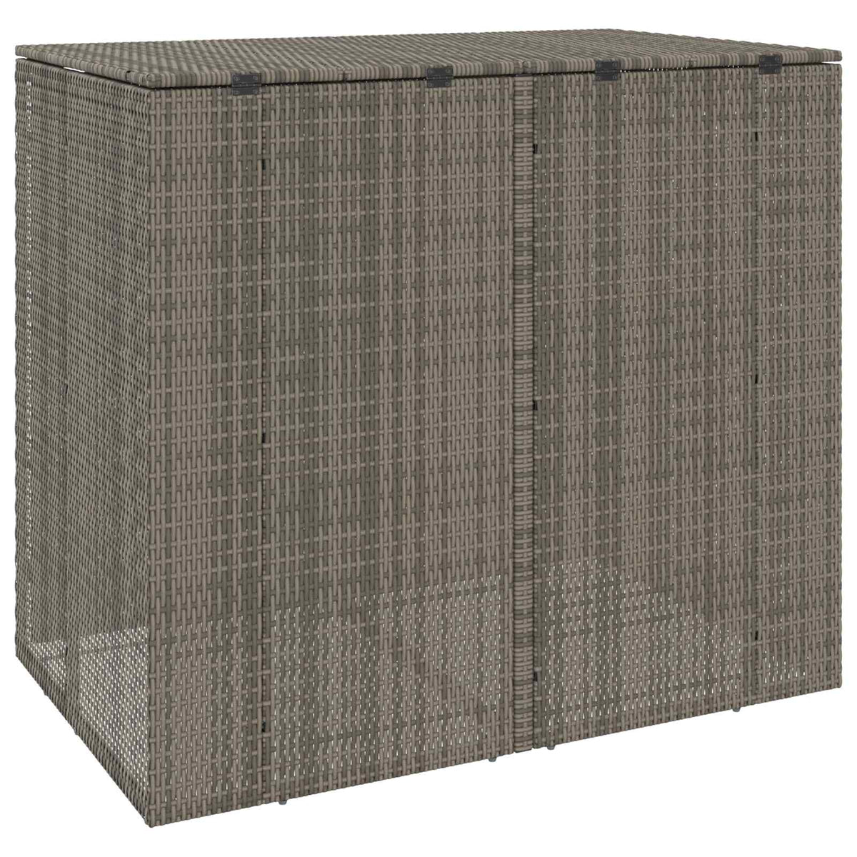 Mülltonnenbox 2 stk. Grau 130 x 80 x 115 cm Polyethylen