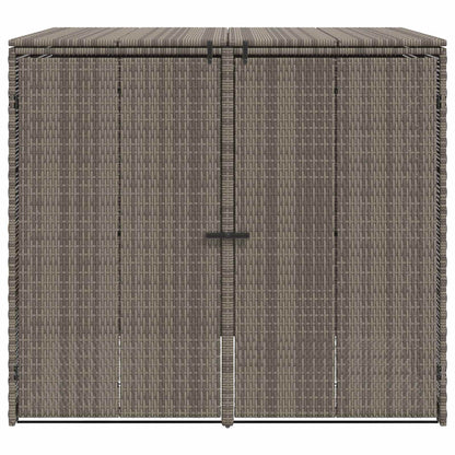 Mülltonnenbox 2 stk. Grau 130 x 80 x 115 cm Polyethylen