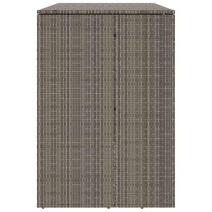 Mülltonnenbox 2 stk. Grau 130 x 80 x 115 cm Polyethylen