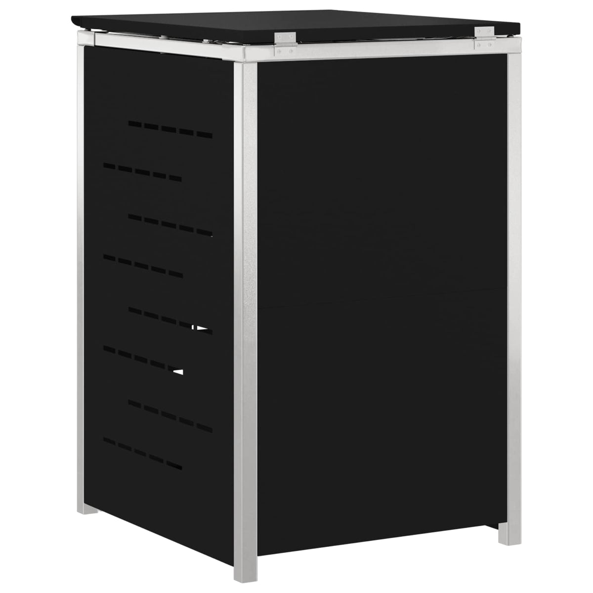 Mülltonnenboxen aus Edelstahl – verschiedene Größen und Farben – Schwarz · 1 Behälter 240 L – Ansicht 8