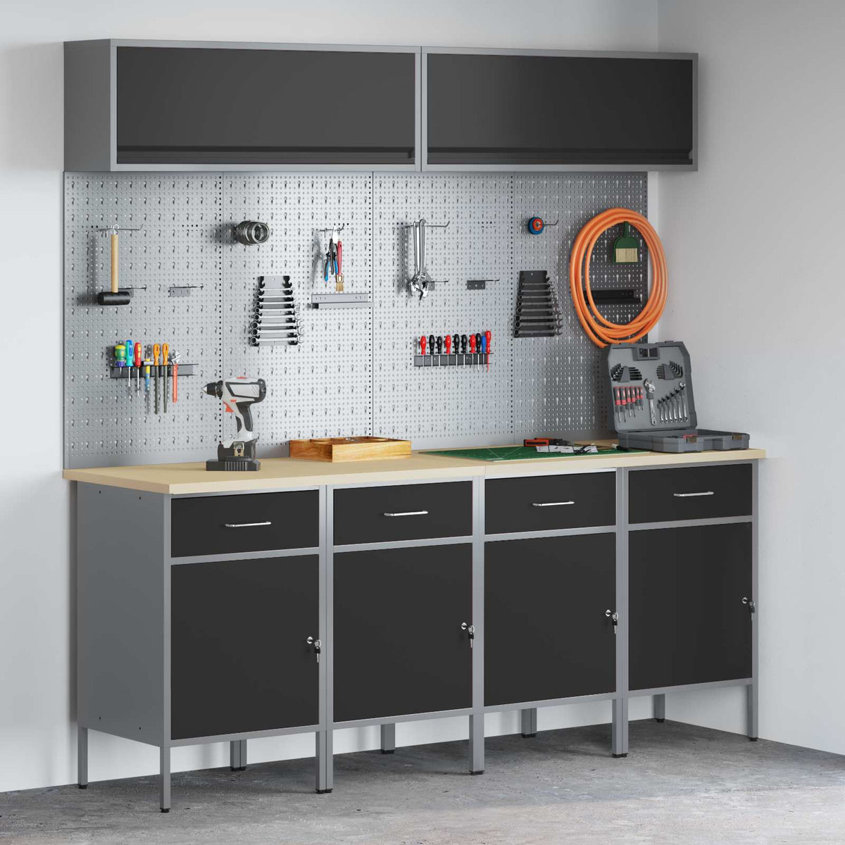 Werkstattschrank-System – Schwarz – Ansicht 2