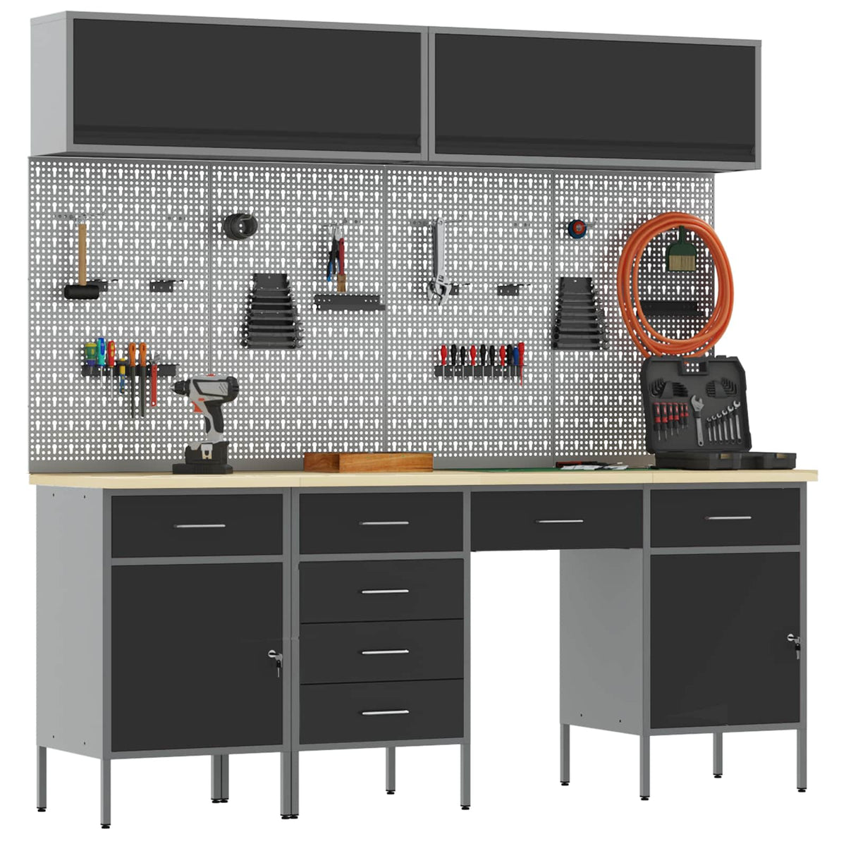 Werkstattschrank-System – Schwarz – Ansicht 3