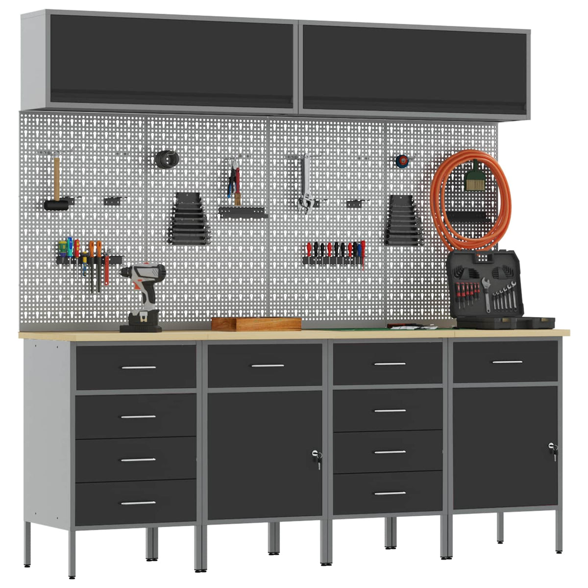 Werkstattschrank-System – Schwarz – Ansicht 3