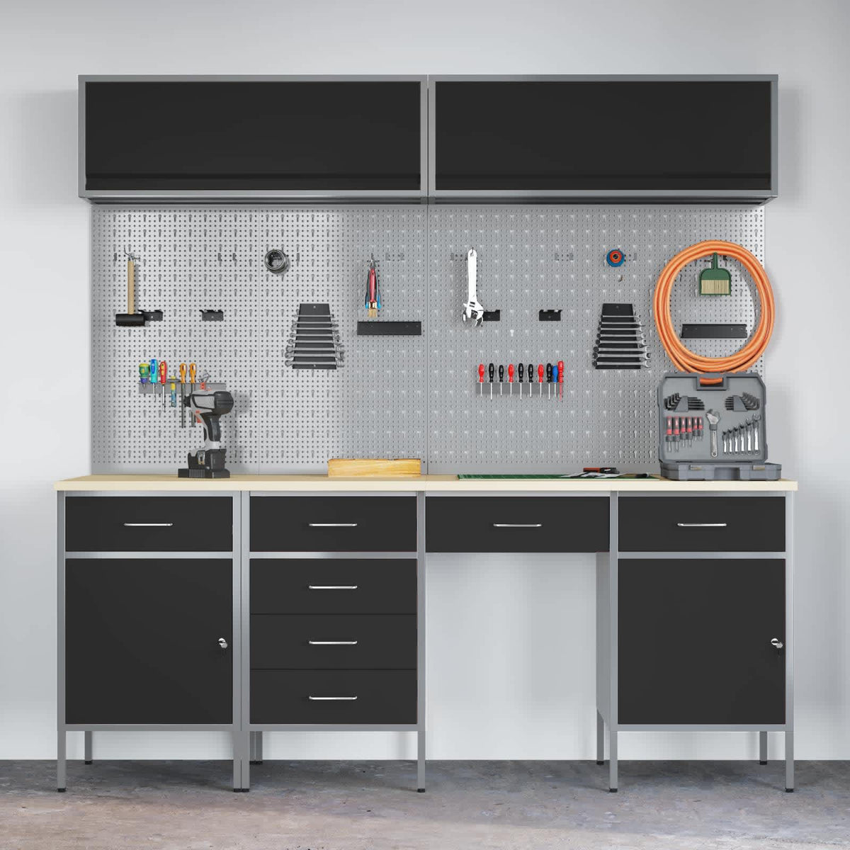 Werkstattschrank-System – Schwarz – Ansicht 4