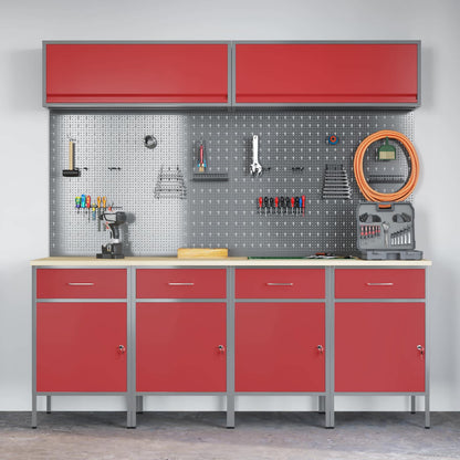 Werkstattschrank-System – Rot – Ansicht 4