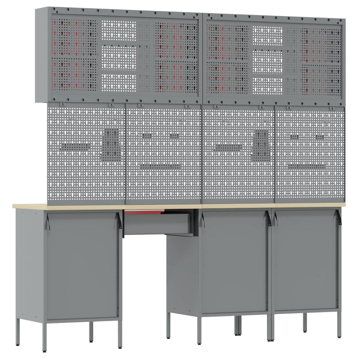 Werkstattschrank-System – Rot – Ansicht 5
