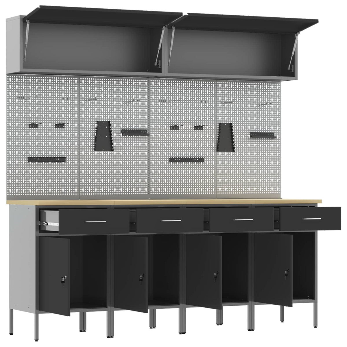 Werkstattschrank-System – Schwarz – Ansicht 5