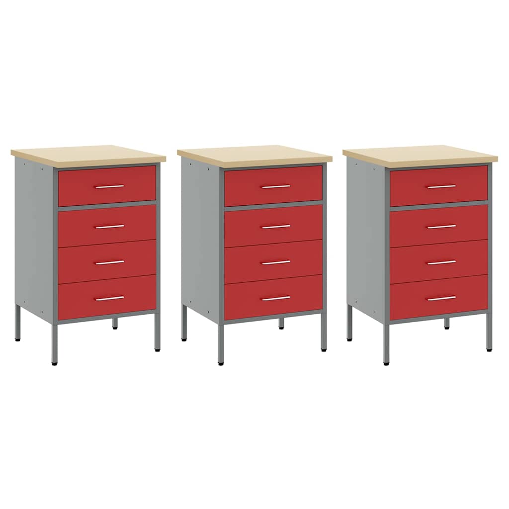 Werkstattschrank-System – Rot – Ansicht 6