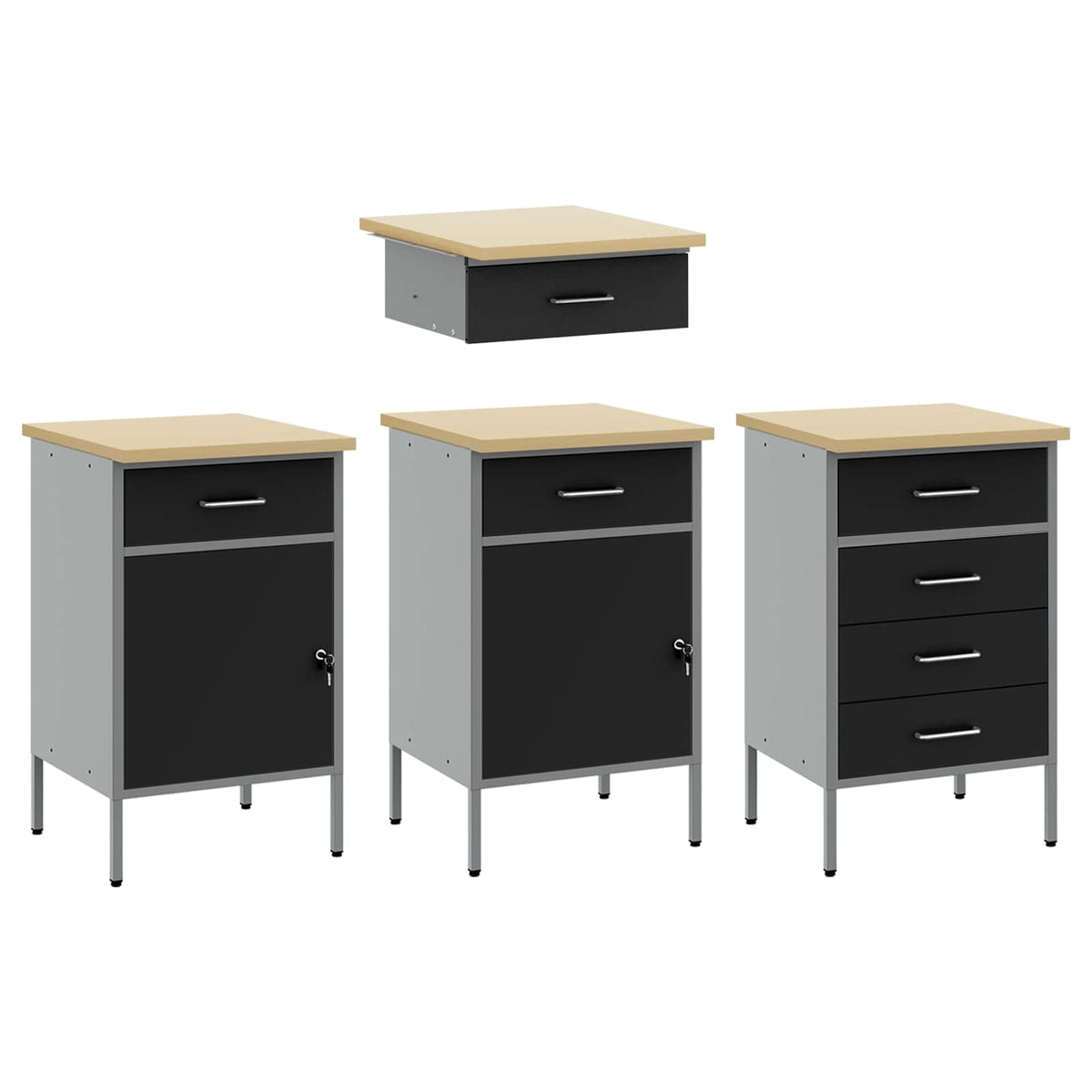 Werkstattschrank-System – Schwarz – Ansicht 6