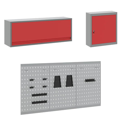 Werkstattschrank-System – Rot – Ansicht 7