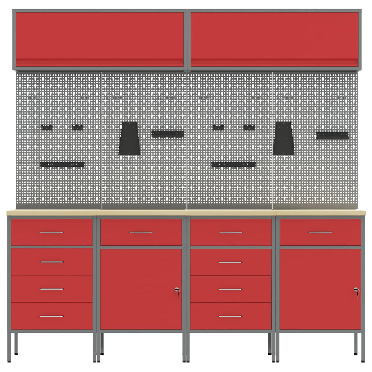 Werkstattschrank-System – Rot – Ansicht 8