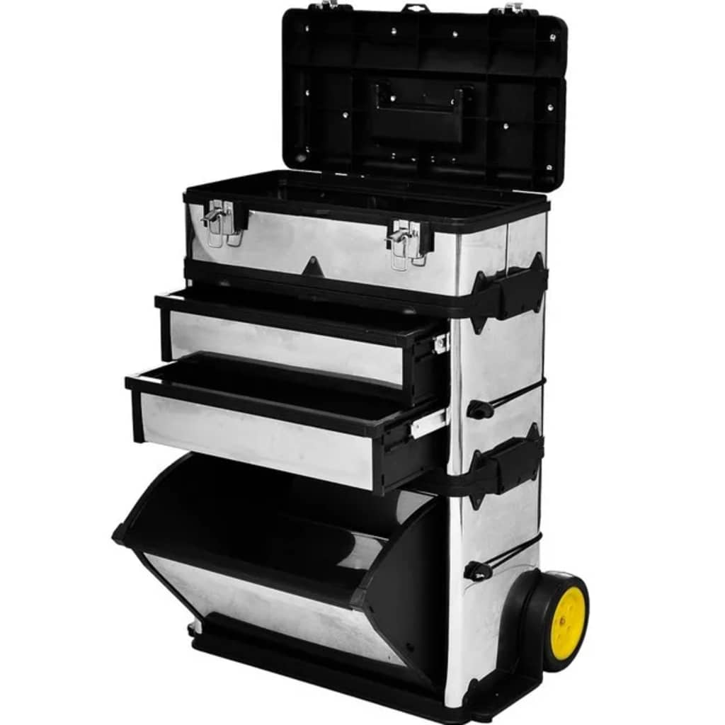 Mobiler Werkzeugtrolley 3-teilig mit Rollen – Ansicht 10