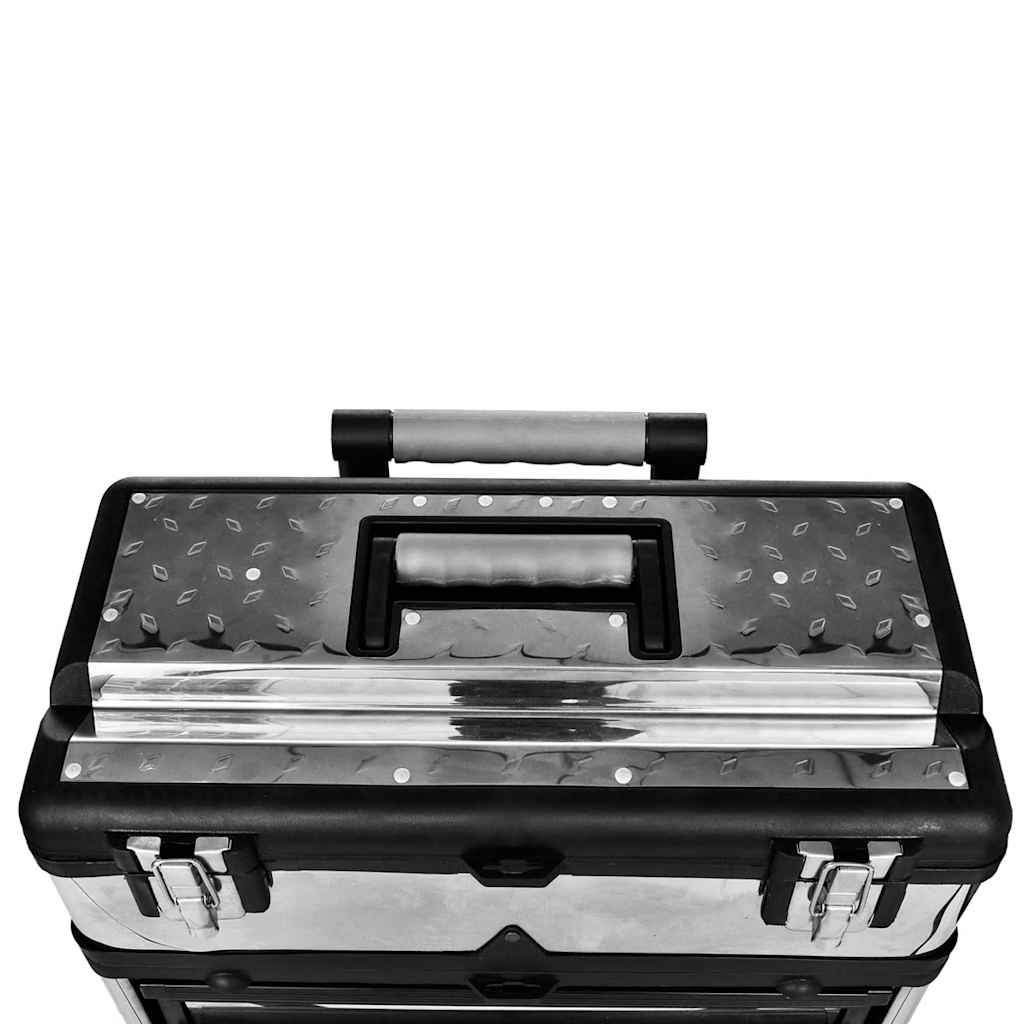 Mobiler Werkzeugtrolley 3-teilig mit Rollen – Ansicht 4