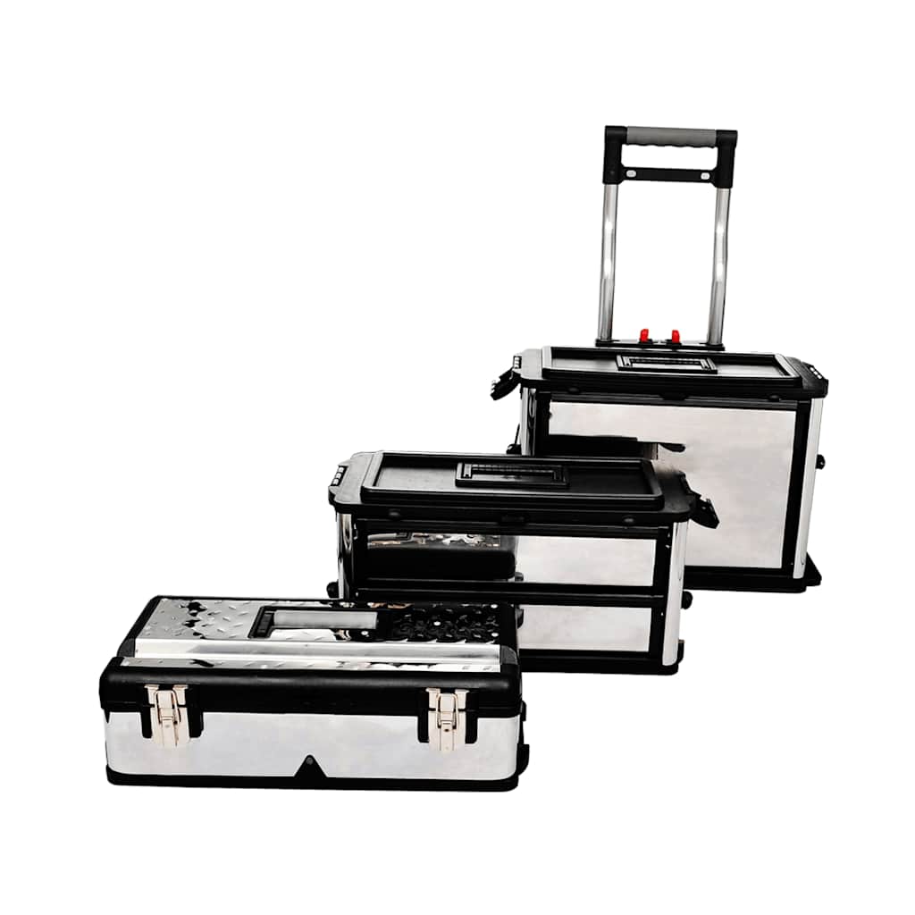 Mobiler Werkzeugtrolley 3-teilig mit Rollen – Ansicht 6