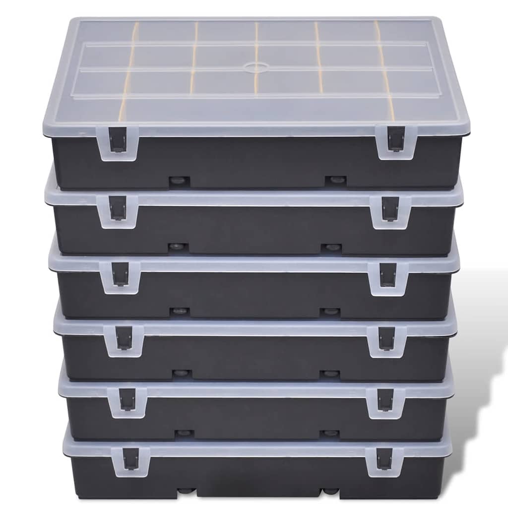 Sortimentsboxen-Set 6-teilig mit je 21 Fächern – Ansicht 2