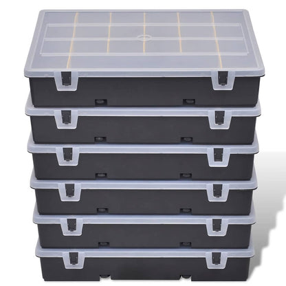 Sortimentsboxen-Set 6-teilig mit je 21 Fächern – Ansicht 2