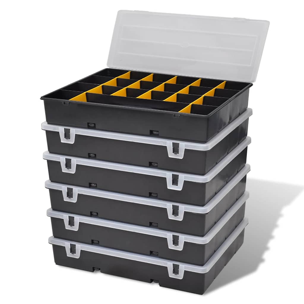 Sortimentsboxen-Set 6-teilig mit je 21 Fächern – Ansicht 3