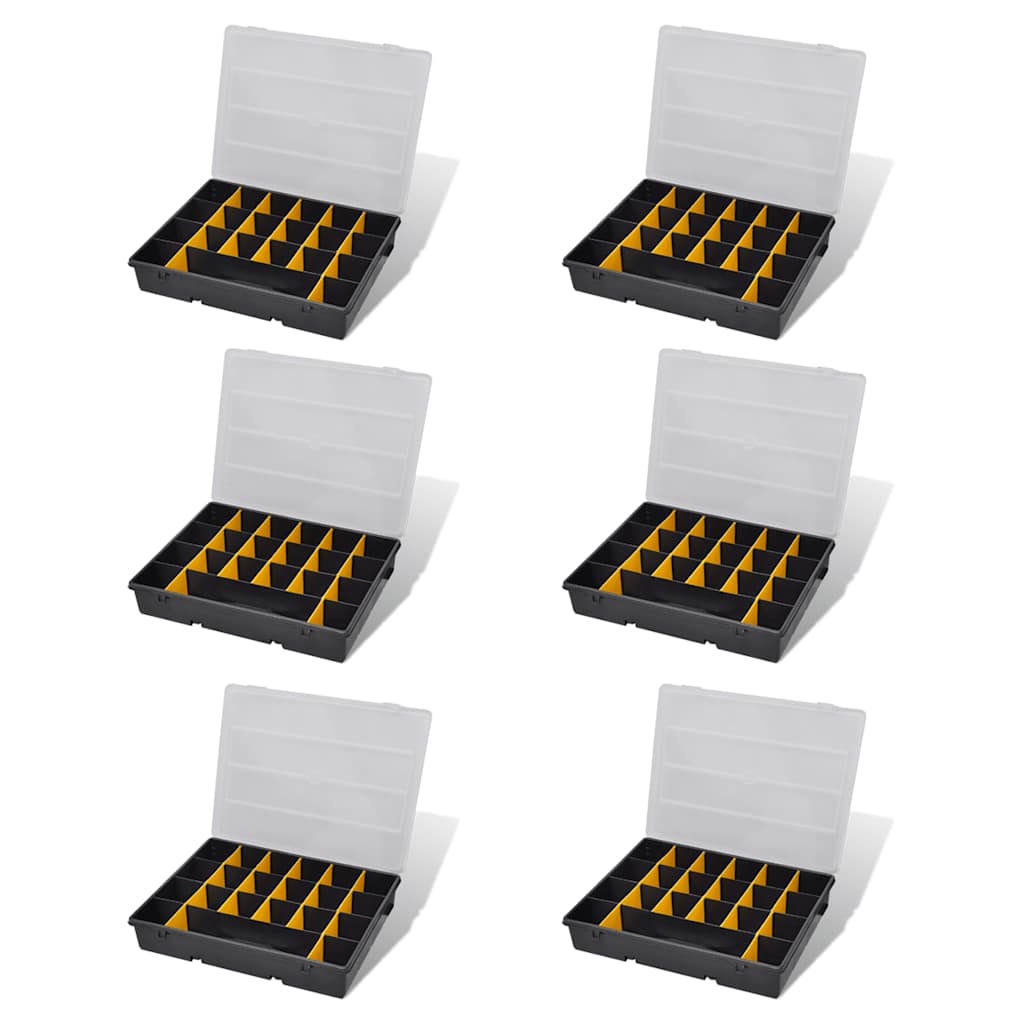 Sortimentsboxen-Set 6-teilig mit je 21 Fächern – Ansicht 4