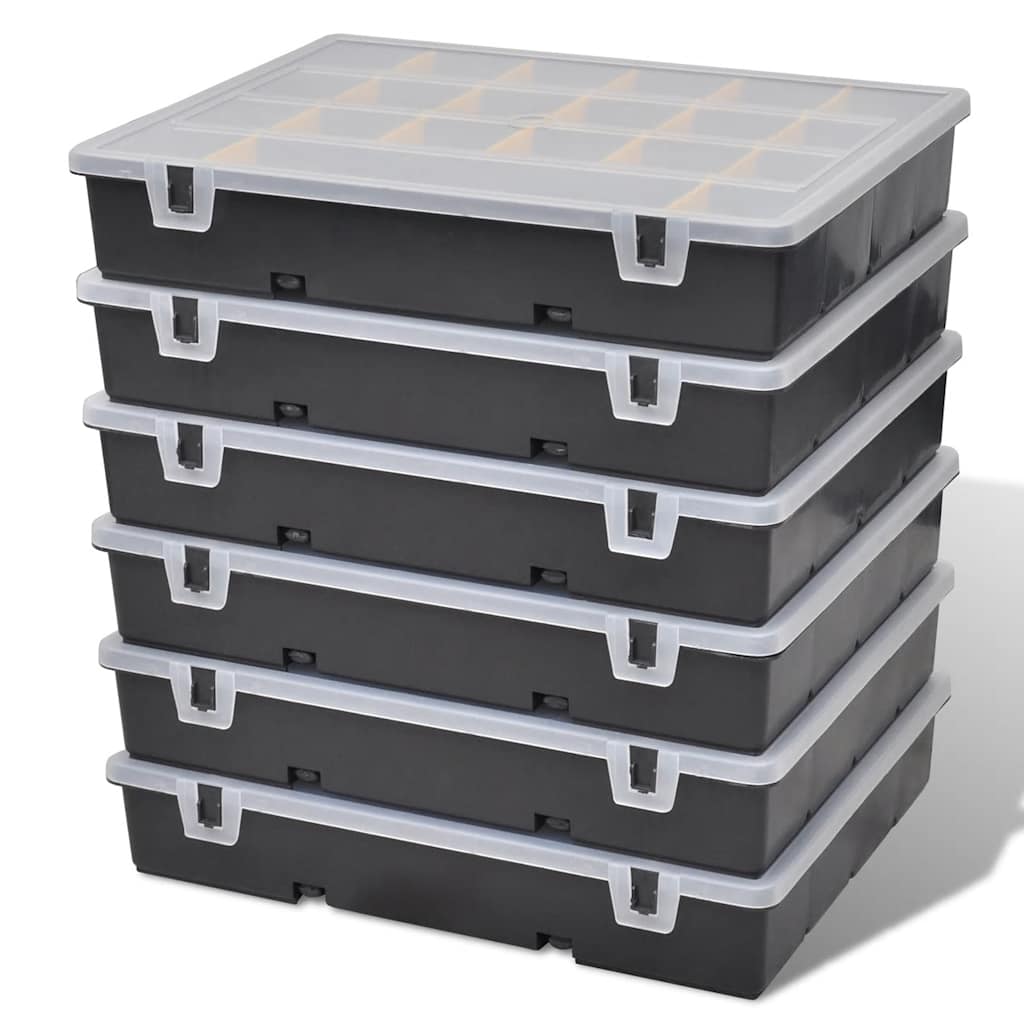 Sortimentsboxen-Set 6-teilig mit je 21 Fächern – Ansicht 9