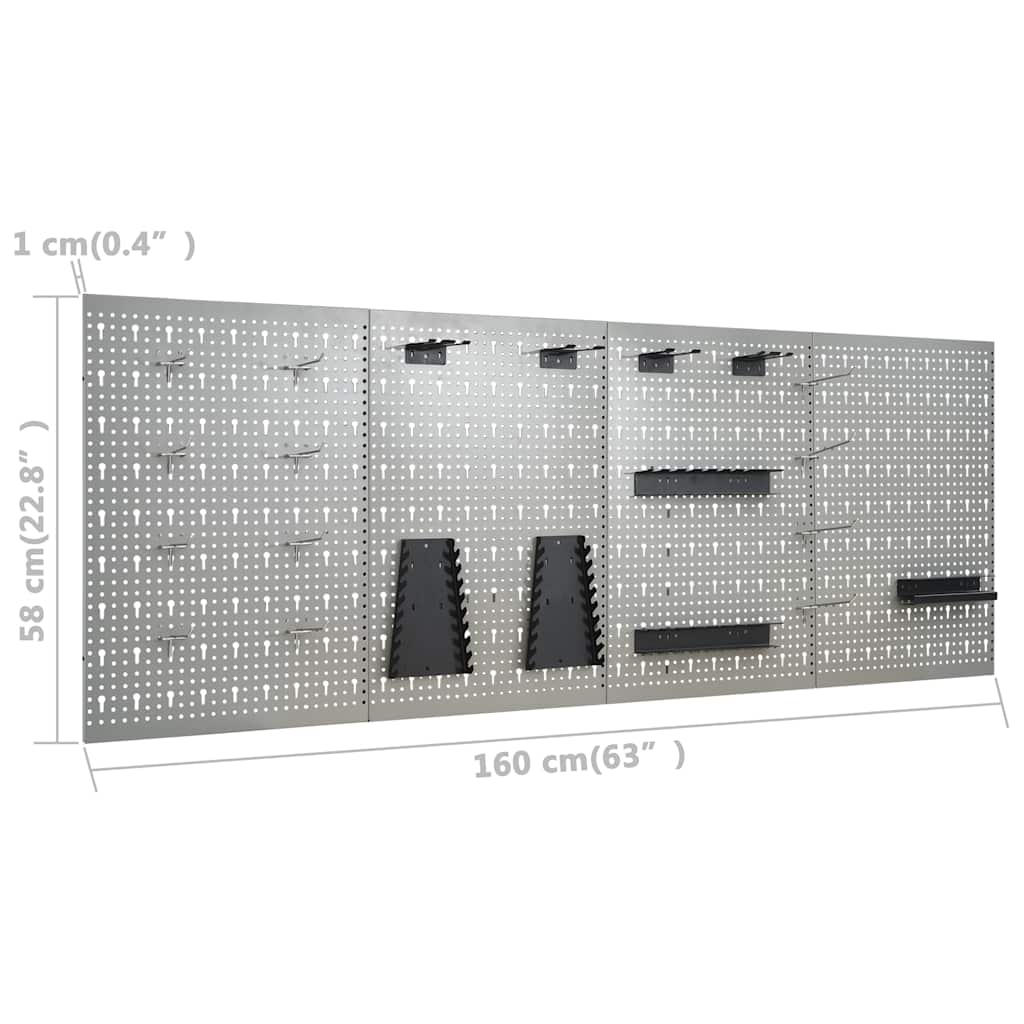 Stahl-Werkzeugwand 4-teilig 40 × 58 cm – Ansicht 10