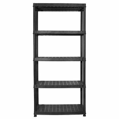 Kunststoff-Lagerregal 5 Böden 91,5 × 45,7 × 185 cm – Ansicht 4