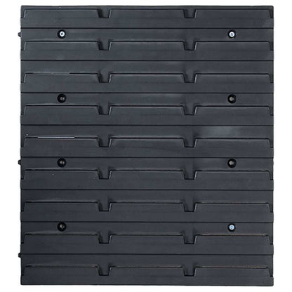 Kleinteile-Ordnungssystem 128-teilig mit Wandplatten – Blau – Ansicht 5