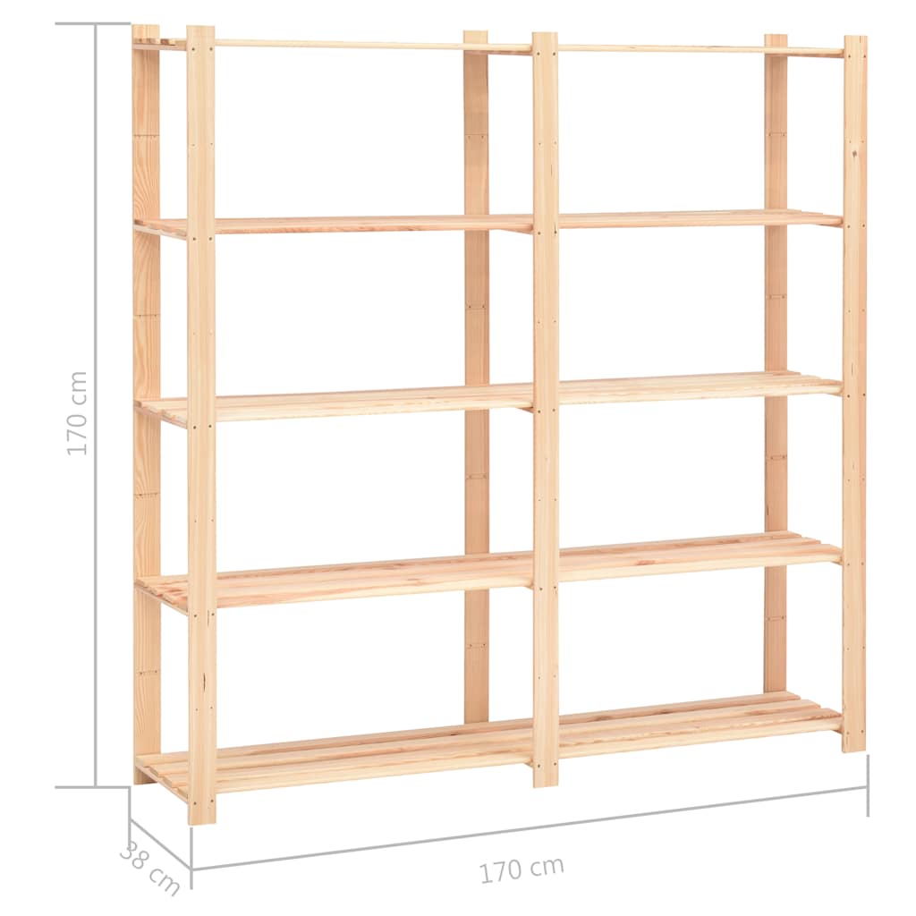 Schwerlastregal-Set 3-teilig 170 × 38 × 170 cm – je 500 kg – Ansicht 8
