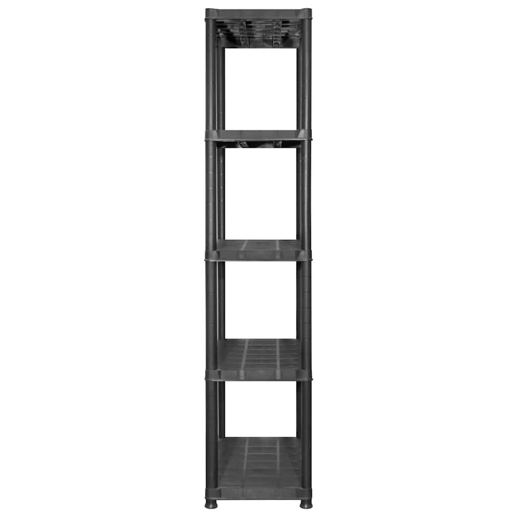 Kunststoff-Lagerregal 5 Böden 142 × 38 × 170 cm – Ansicht 4