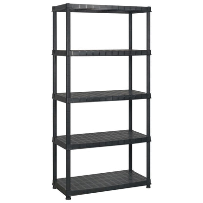 Kunststoff-Lagerregal 5 Böden 366 × 45,7 × 185 cm – Ansicht 2
