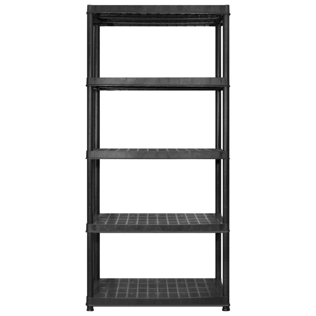 Kunststoff-Lagerregal 5 Böden 366 × 45,7 × 185 cm – Ansicht 3