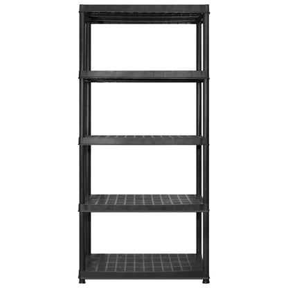 Kunststoff-Lagerregal 5 Böden 366 × 45,7 × 185 cm – Ansicht 3