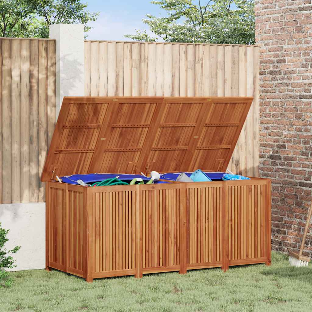 Gartenbox 200 × 80 × 75 cm aus Akazienholz – Ansicht 3
