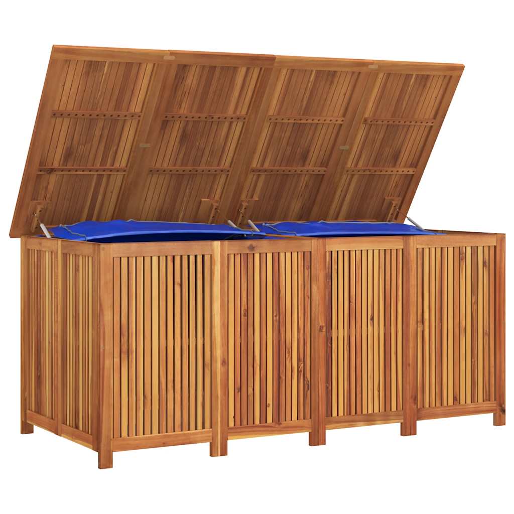 Gartenbox 200 × 80 × 75 cm aus Akazienholz – Ansicht 5