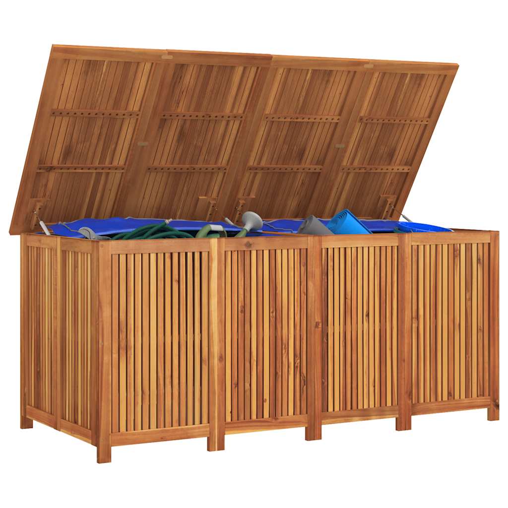 Gartenbox 200 × 80 × 75 cm aus Akazienholz – Ansicht 7