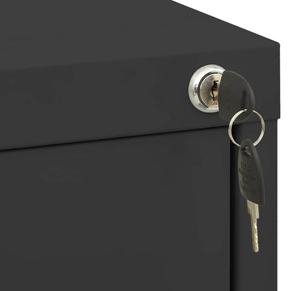 Aktenschrank 46 × 62 × 133 cm aus Stahl – Anthrazit – Ansicht 10