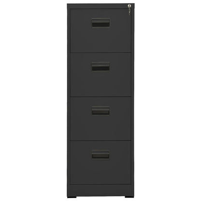 Aktenschrank 46 × 62 × 133 cm aus Stahl – Anthrazit – Ansicht 2