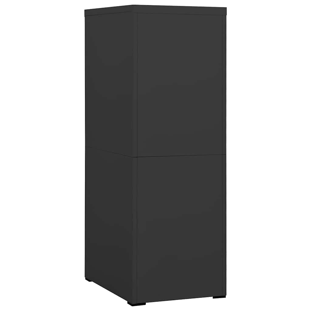 Aktenschrank 46 × 62 × 133 cm aus Stahl – Anthrazit – Ansicht 4